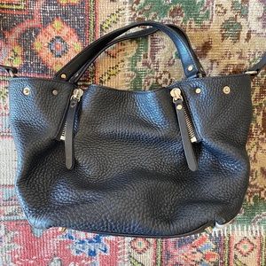 Burberry Maidstone Small Black Leather ShoulderBag